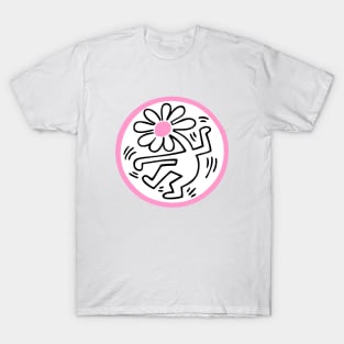 pink flower pop art T-Shirt